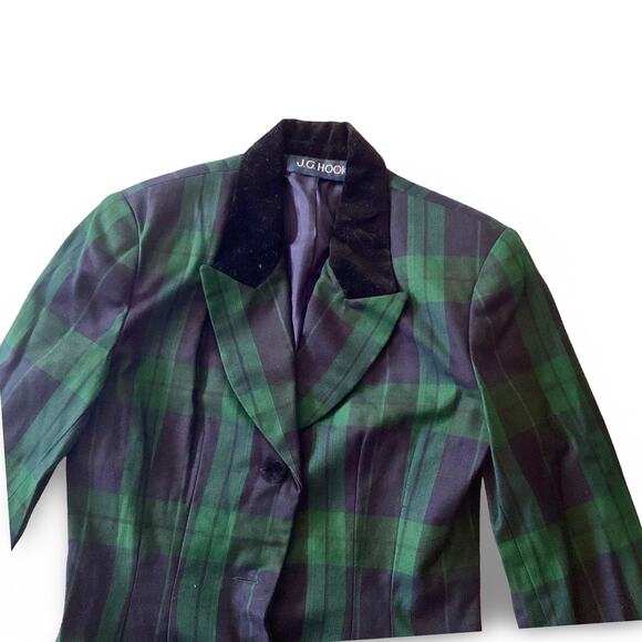 J.G.Hook Green Plaid Sport Coat - Picture 4 of 6